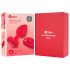 b-vibe hjerte - genoplad. anal vibrator m. fjernbetjening (rød)