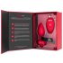 b-vibe hjerte - genoplad. anal vibrator m. fjernbetjening (rød)