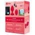 b-vibe hjerte - genoplad. anal vibrator m. fjernbetjening (rød)