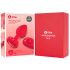 b-vibe hjerte - genoplad. anal vibrator m. fjernbetjening (rød)