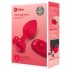 b-vibe hjerte - genoplad. anal vibrator m. fjernbetjening (rød)