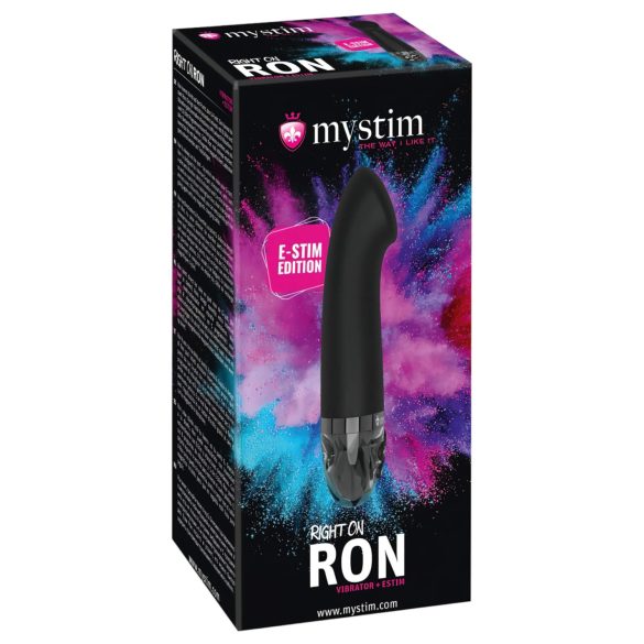 mystim Right on Ron E-Stim - elektro G-punkt vibrator (sort)