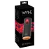 WYNE 07 - genopladelig, vibrerende og sugende masturbator (sort)