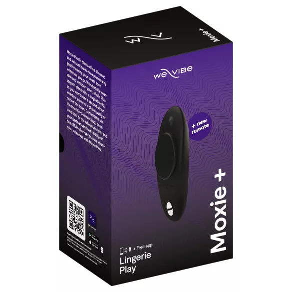 We-Vibe Moxie+ - Klitorisvibrator med app- og fjernbetjening (sort)