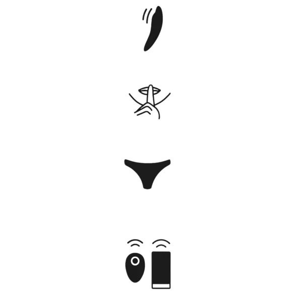 We-Vibe Moxie+ - bærbar klitorisvibrator med app- og fjernbetjening (sort)
