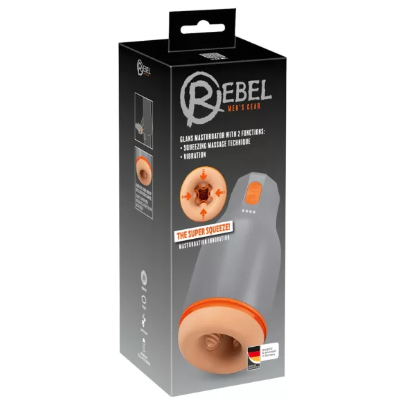 Rebel - vandtæt onani-manchet (naturlig-grå)