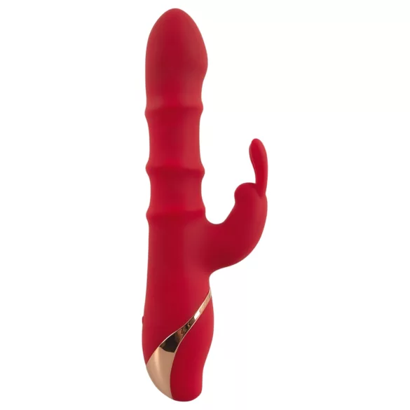 You2Toys - rabbit vibrator med bevægelig ring - rød
