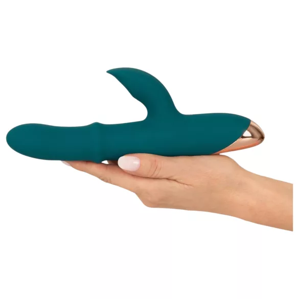 You2Toys - rabbit vibrator med penisring - turkis