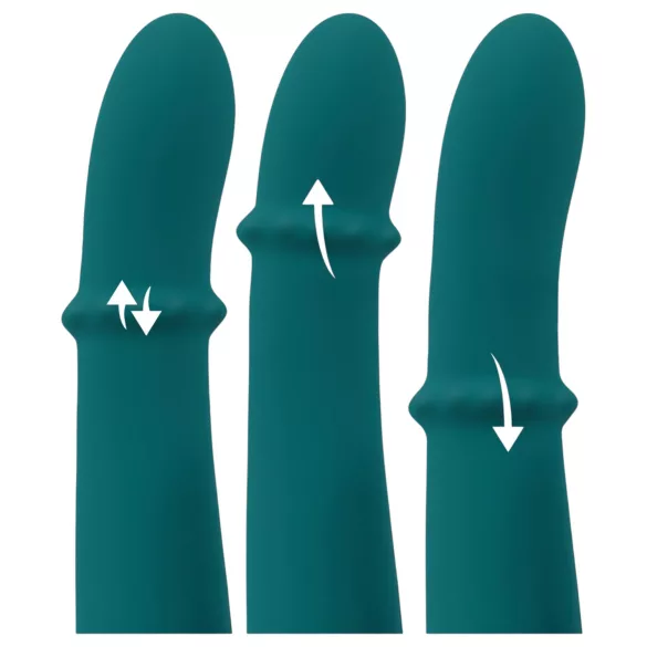 You2Toys - rabbit vibrator med penisring - turkis