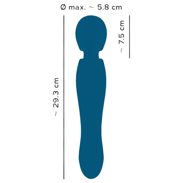You2Toys Grande - wand vibrator - genopladelig massage - blå