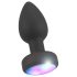 ANOS - lysende, vibrerende anal plug (sort)