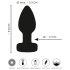 ANOS - lysende, vibrerende anal plug (sort)