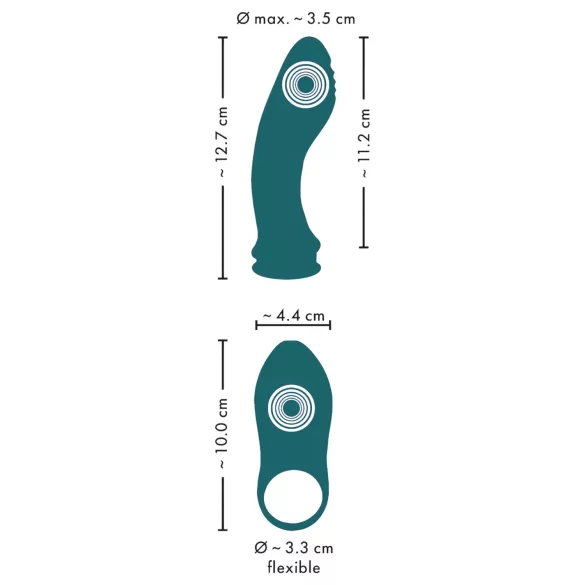 Couples Choice - multifunktionel vibrator til par - 3i1 - turkis