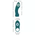 Couples Choice - multifunktionel vibrator til par - 3i1 - turkis