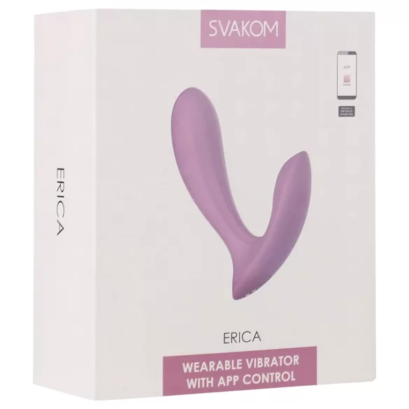Svakom Erica - bærbar vibrator - app-styret - pink