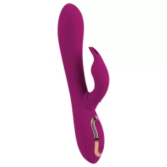 Javida - 3i1 perlevibrator med rotation - silikone - lilla