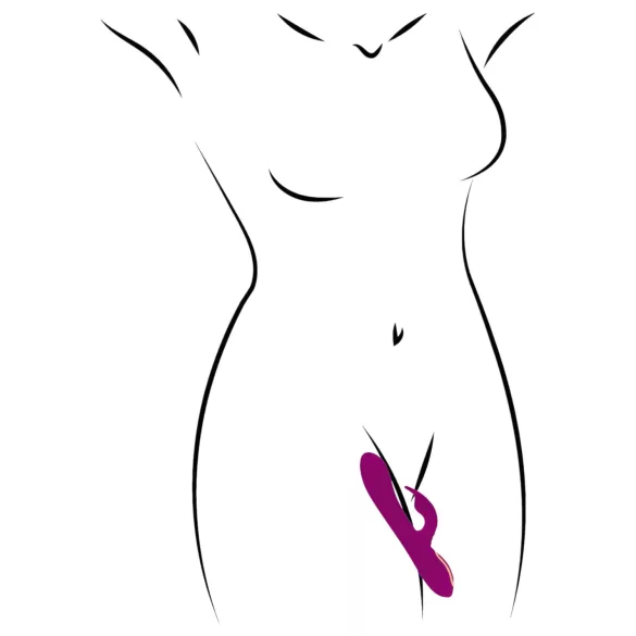 Javida - 3i1 perlevibrator med roterende funktion (lilla)
