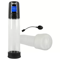   Mister Boner - genopladelig, automatisk penispumpe (sort-gennemsigtig)