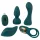 Couples Choice - 4-i-1 multifunktionel vibrator med fjernbetjening (turkis)