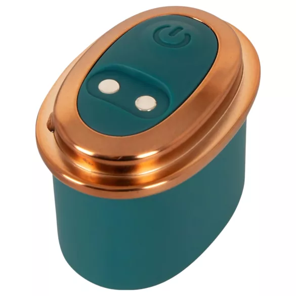 Couples Choice - 4-i-1 multifunktionel vibrator med fjernbetjening (turkis)