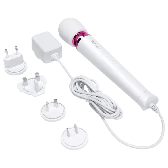 Le Wand Petite Plug-In - wand vibrator - opladelig - hvid