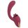 Javida - 2-i-1 tunge vibrator (rød)