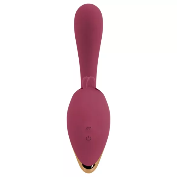 Javida - vibrator med tungefunktion 2i1 - rød