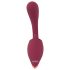 Javida - 2-i-1 tunge vibrator (rød)