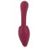 Javida - 2-i-1 tunge vibrator (rød)
