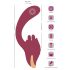 Javida - 2-i-1 tunge vibrator (rød)