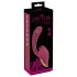 Javida - vibrator med tungefunktion 2i1 - rød