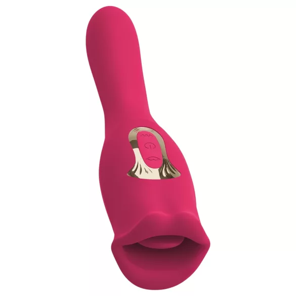 You2Toys - 2-i-1 vibrator med tunge (pink)