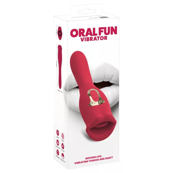 You2Toys - 2-i-1 vibrator med tunge (pink)