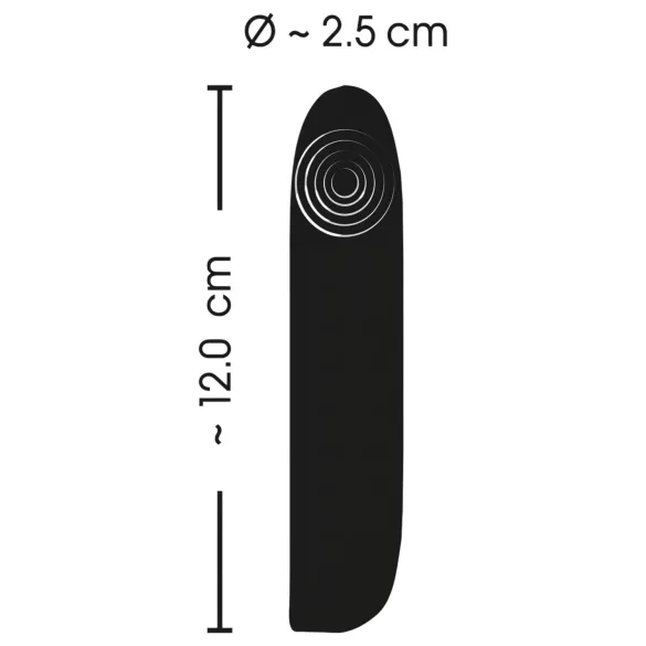 Smile - mini vibrator med genopladelig vandtæt funktion - sort