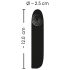 Smile - genopladelig, vandtæt mini-vibrator (sort)