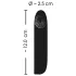Smile - mini vibrator med genopladelig vandtæt funktion - sort