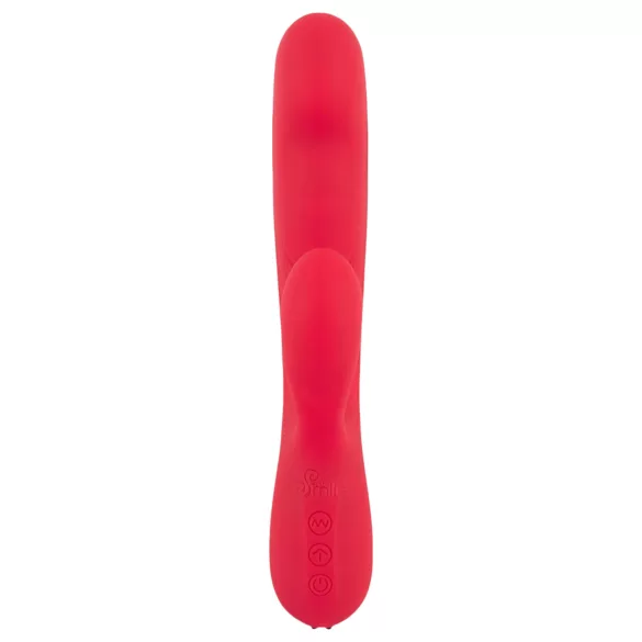 Smile Thumping Rabbit - rabbit vibrator med 3 motorer - genopladelig - rød