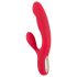 Smile Thumping Rabbit - genopladelig 3-motors vibrator (rød)