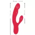 Smile Thumping Rabbit - rabbit vibrator med 3 motorer - genopladelig - rød