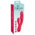 Smile Thumping Rabbit - genopladelig 3-motors vibrator (rød)