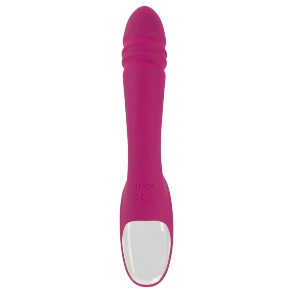 Javida Licking & Thrusting - slik og stød vibrator (lilla)