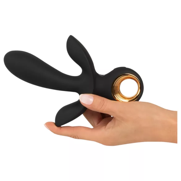 Eternal - oppustelig trippel vibrator - sort