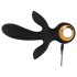 Eternal – oppustelig trippel vibrator (sort)