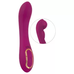 Javida - vibrator med to oppustelige punkter - lilla