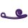 Snail Vibe Curve - 2i1 klitoris vibrator (lilla)