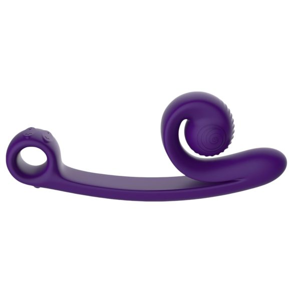 Snail Vibe Curve - 2i1 klitoris vibrator (lilla)