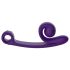 Snail Vibe Curve - 2i1 klitoris vibrator (lilla)