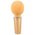 You2Toys - mini wand vibrator - genopladelig massage - gul