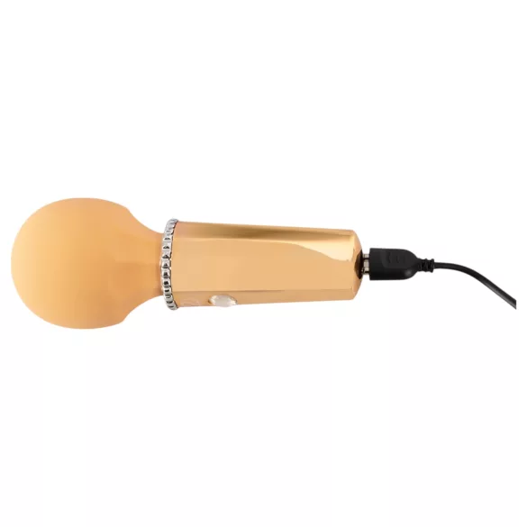 You2Toys - mini wand vibrator - genopladelig massage - gul