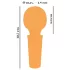 You2Toys - mini wand vibrator - genopladelig massage - gul
